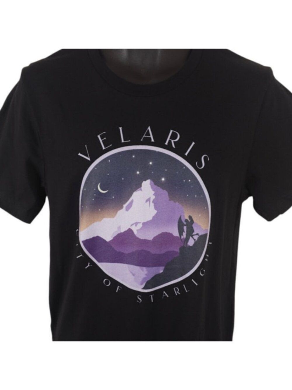 Velaris T Shirt Mens Size Medium Black City Of Starlight Acotar Book Series